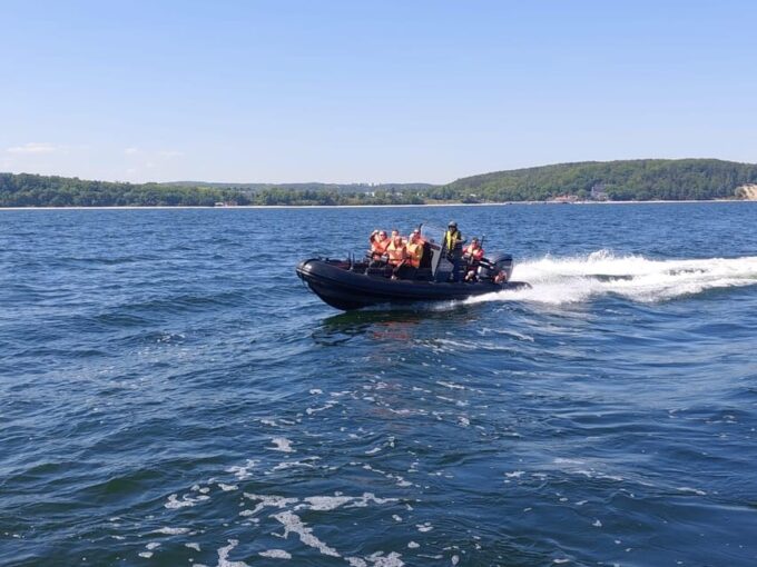 Speed Boat at the End of the Pier in Sopot. Speed 100 Km/H - Speed and Engine