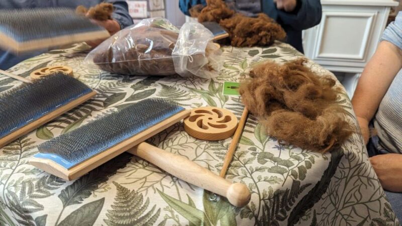 Spin Course With Alpaca Wool - Carding and Spinning Techniques