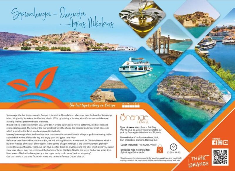 Spinalonga, Elounda & Ag. Nikolaos Full-Day Tour With Lunch - Itinerary Highlights