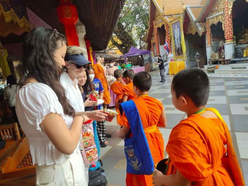 Spiritual Sunrise: Wat Doi Suthep, Pha Lat, Alms &Meditation - Key Points
