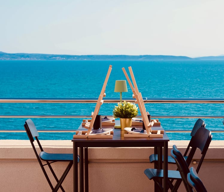 Split: Rooftop Painting- Painting on the Rooftop by the Sea. - Whats Included
