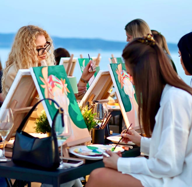 Split: Rooftop Painting- Painting on the Rooftop by the Sea. - Complimentary Refreshments