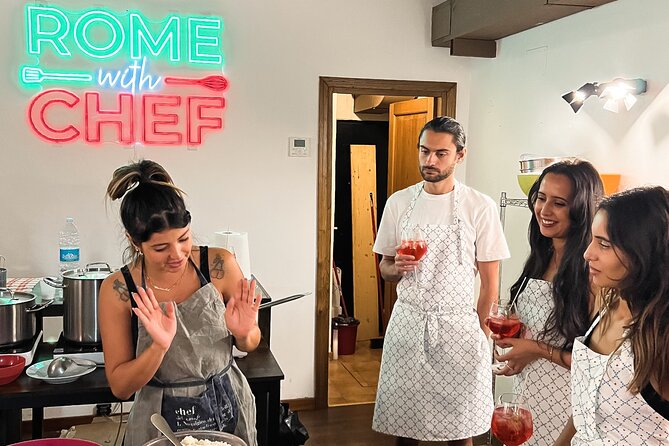 Spritz and Spaghetti: Small Group Tipsy Cooking Class - Local Ingredients and Recipes