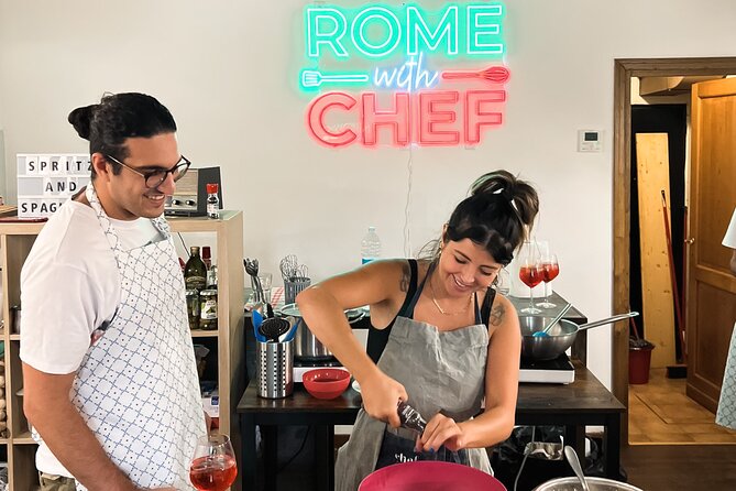 Spritz & Spaghetti: Tipsy Cooking Class in Rome - Fresh, Local Ingredients