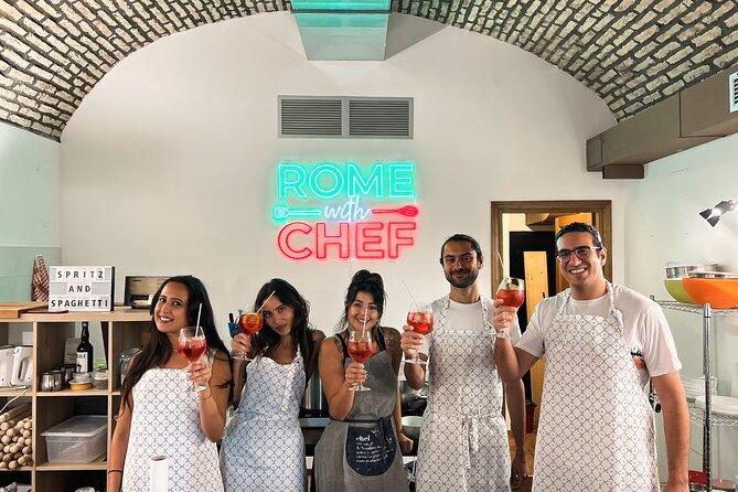 Spritz & Spaghetti: Tipsy Cooking Class in Rome - Booking and Cancellation Policy