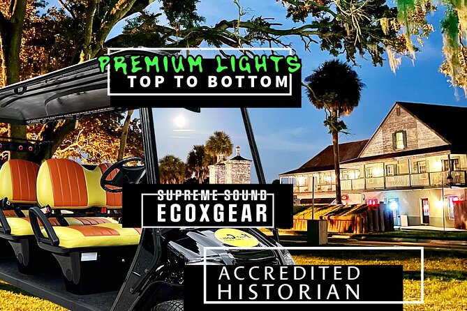 St. Augustine: Ghost Tour on Premium Electric Golf Cart - Key Points