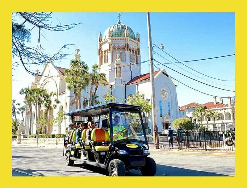 St.Augustine History Tour on Premium Golf Cart with PiCk Up - What Could Be Better