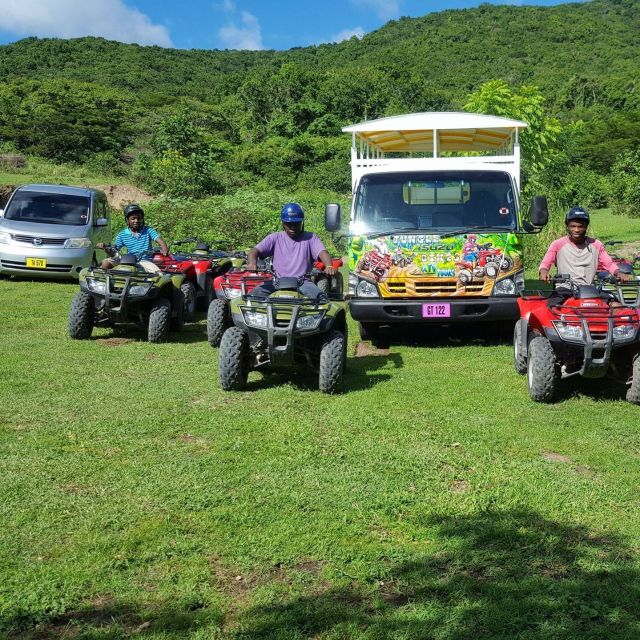 St. Kitts: Jungle Bikes ATV and Beach Guided Tour - Pickup and Logistics