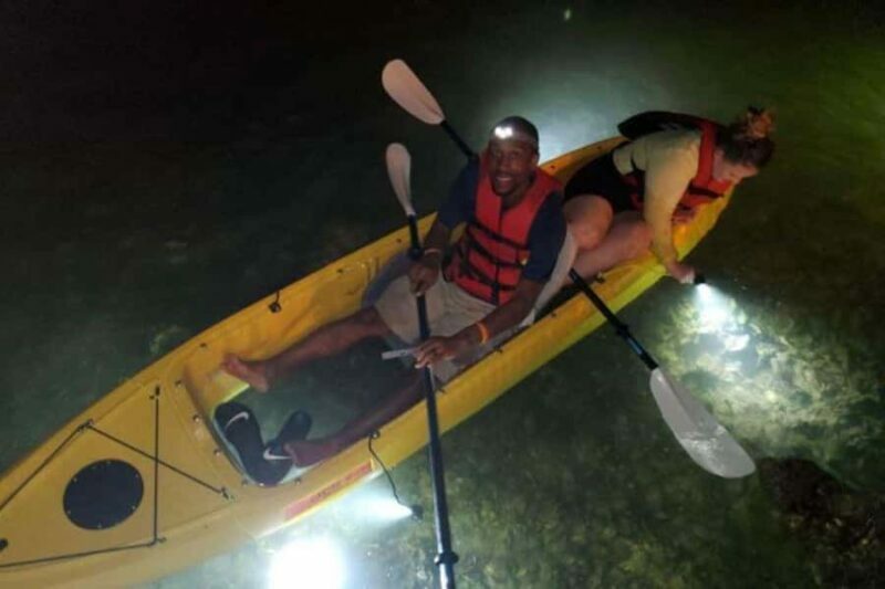 St. Pete Beach: Glass Bottom Kayak Fish Feeding Night Tour - The Balance of Nature and Technology