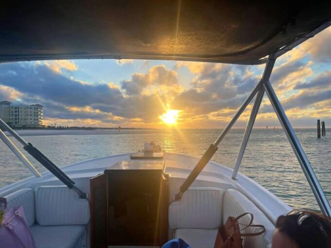 St. Petersburg, Florida: Sunset and Skyway Lights Boat Tour - Illuminated Skyway Bridge