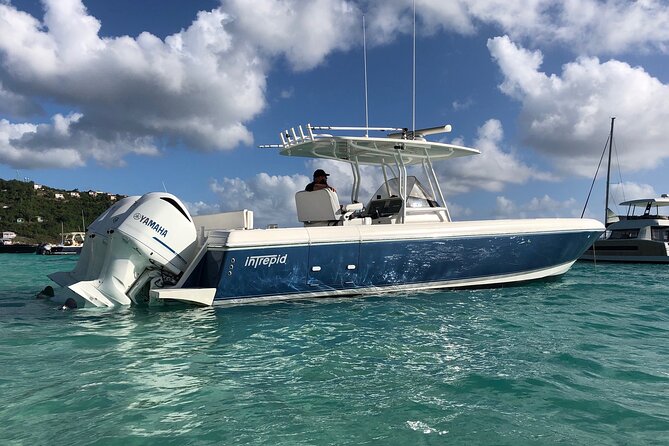 St Thomas Full-Day Boat Rental 37 Intrepid Powerboat - Inclusions and Amenities