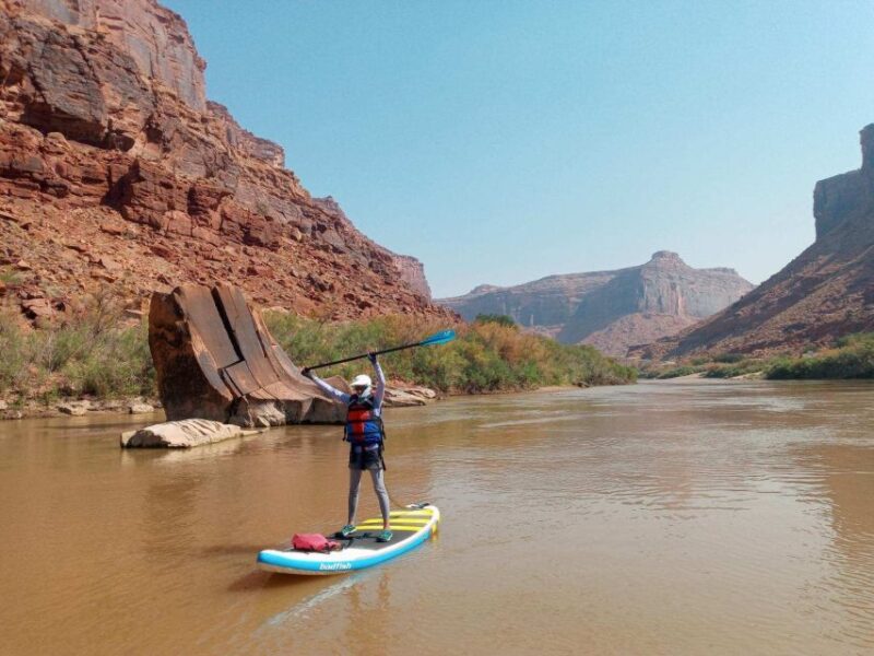 Stand-Up Paddleboard With Small Rapids on the Colorado. - Tour Experience