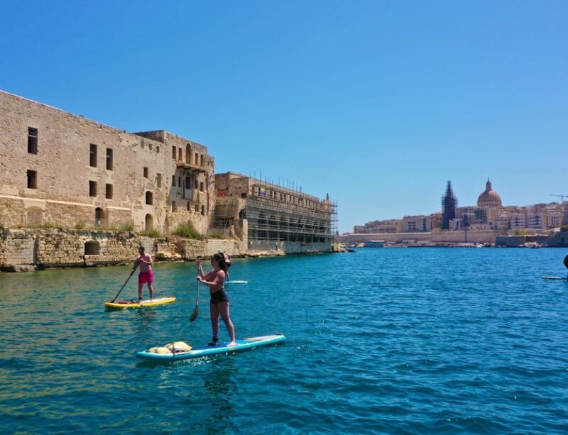 Stand Up Paddleboard Yoga Class Valetta - Equipment and Safety