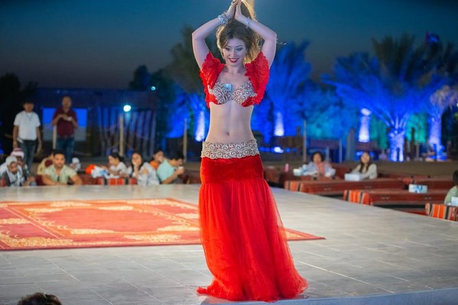Standard Desert Safari, Camel Ride, BBQ Dinner, Belly Dance Show, Pick & Drop - Key Points