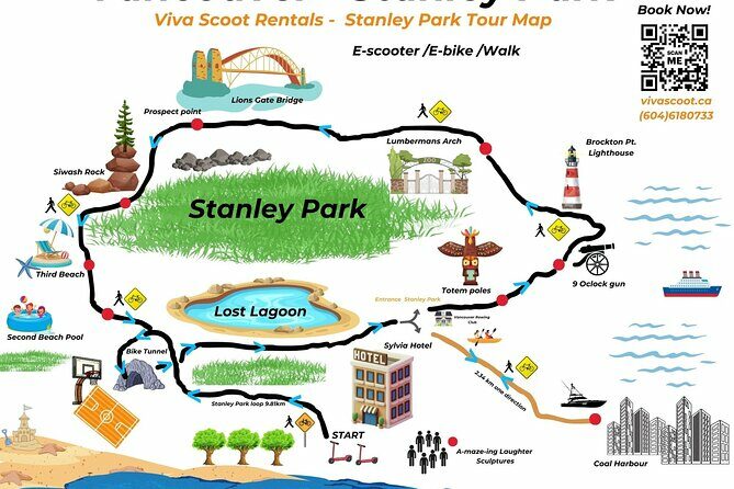 Stanley Park Seawall E-scooter Rental with Self Guided map - FAQ