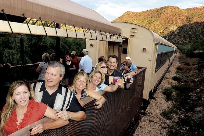 Starlight Ride on Verde Canyon Railroad - Celebrating With a Champagne Toast