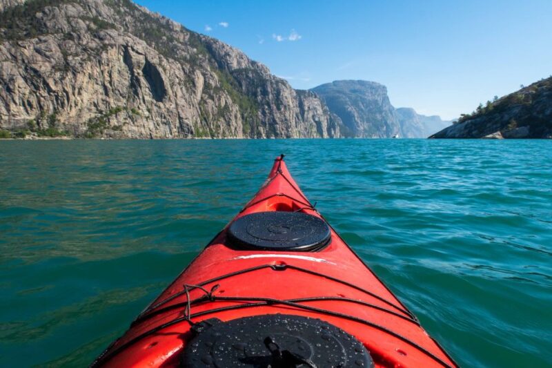 Stavanger: Lysefjord Kayaking Trip With Gear & Snacks - Itinerary and Experience