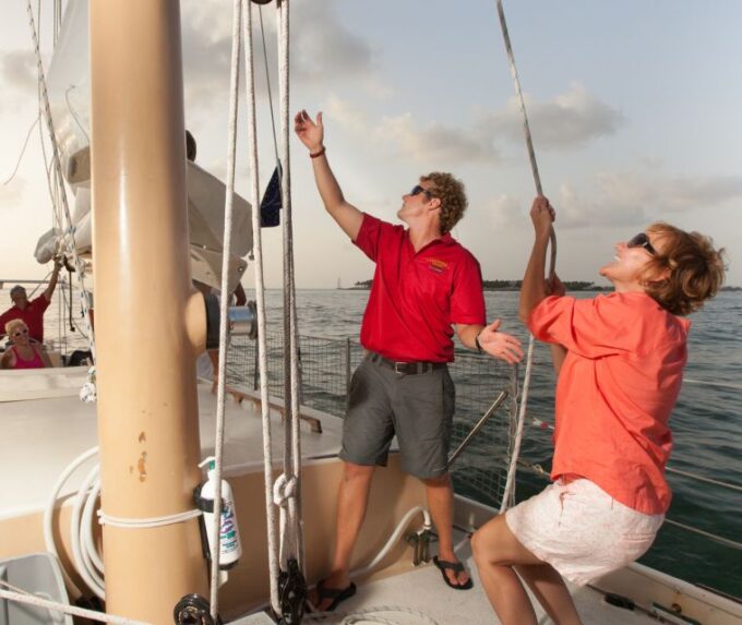 Stock Island Wind & Wine Sunset Sail Aboard Classic Schooner - Duration and Language
