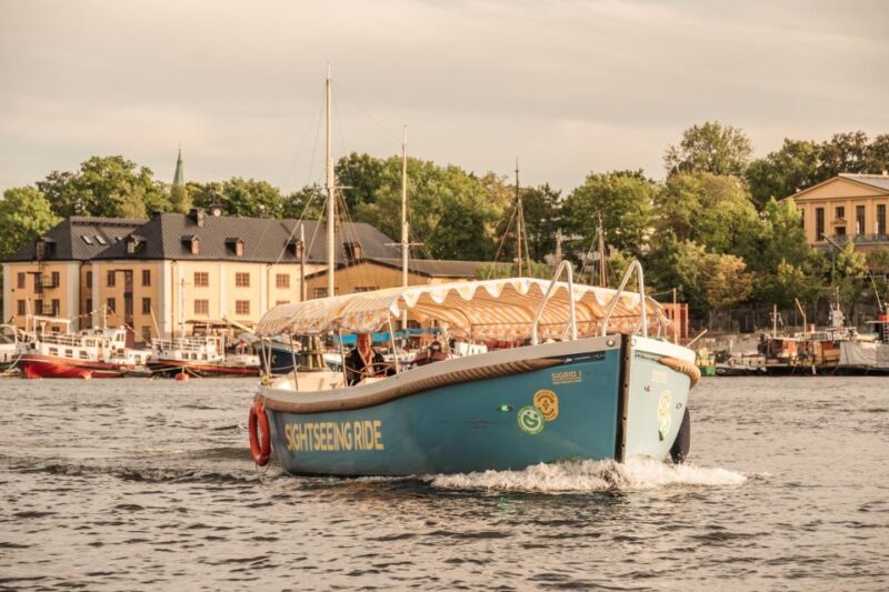 Stockholm: City Sightseeing Open Electric Boat Tour - Booking and Cancellation