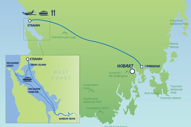 Strahan Day Trip by Air From Hobart Including a Gordon River Cruise - Gordon River Cruise