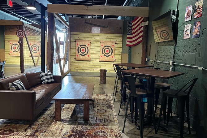 Stumpys Axe Throwing Activity From Jacksonville - Beverages and Snacks Available