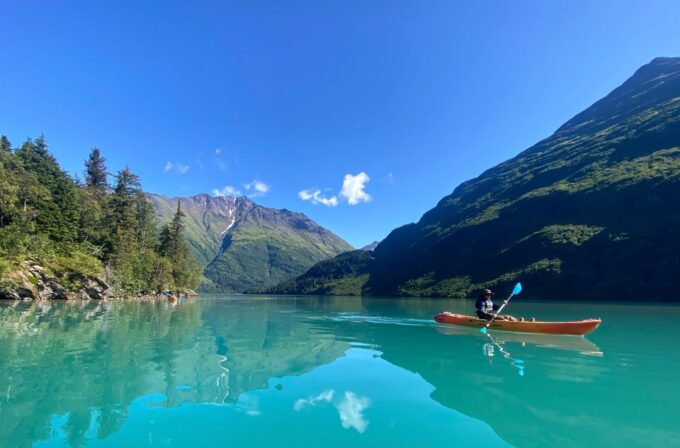 Stunning Grant Lake 2 Day Hike, Kayak & Yurt Stay With Meals - Paddling Across Trail Lake