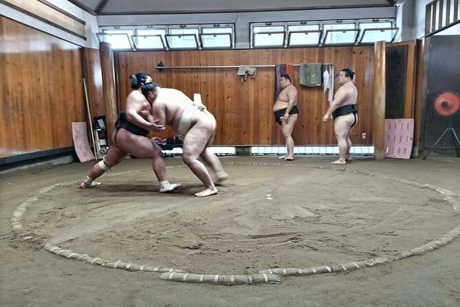 Sumo Practice Viewing Guided Tour and Photo With Sumo Wrestlers - Tour Details and Inclusions