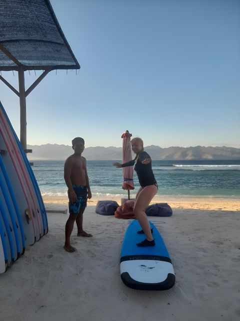 Sunny Surf School Gili Islands - Instructor and Group