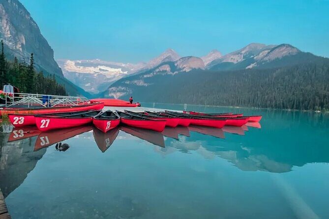 Sunrise Moraine Lake and Lake Louise - Transportation and Comfort