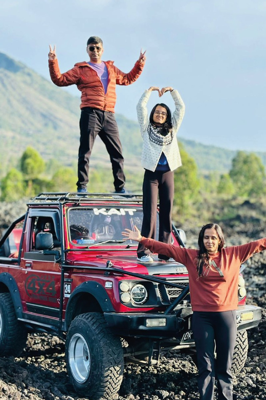 Sunrise Safari: Epic 4WD Jeep Trek to Mount Batur Black Lava - Key Points