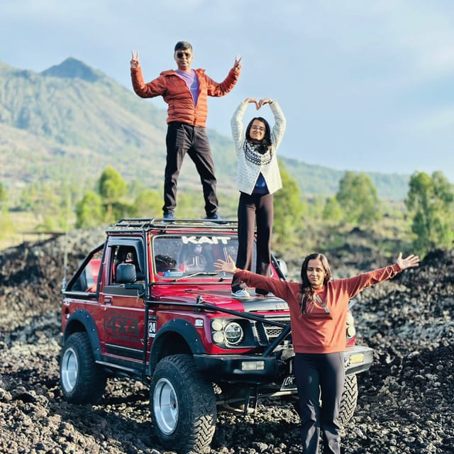 Sunrise Safari: Epic 4WD Jeep Trek to Mount Batur Black Lava - Highlights and Experience