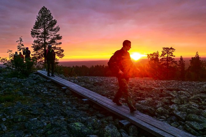 Sunset at the Arctic Circle - Scenic Katkavaara Mountain