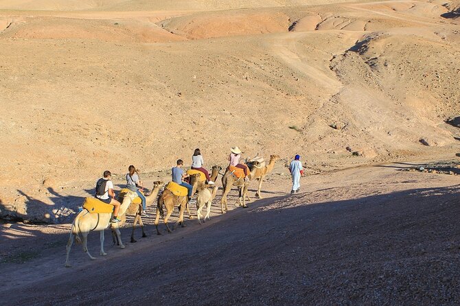 Sunset Camel Ride Experience at the Agafay Rocky Desert. - Transfer and Guide Service