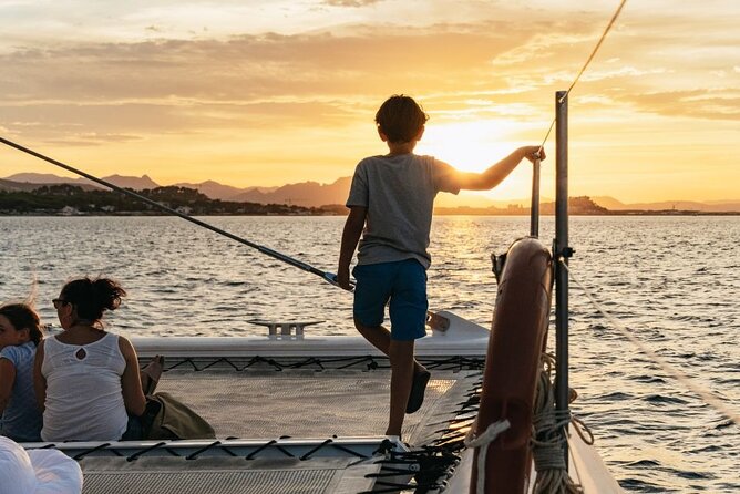 Sunset in Denia From the Catamaran Mundo Marino - Meeting Point and End Point