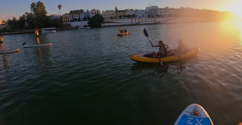 Sunset Kayak: Historic Seville, Triana and La Cartuja - Itinerary and Main Sites