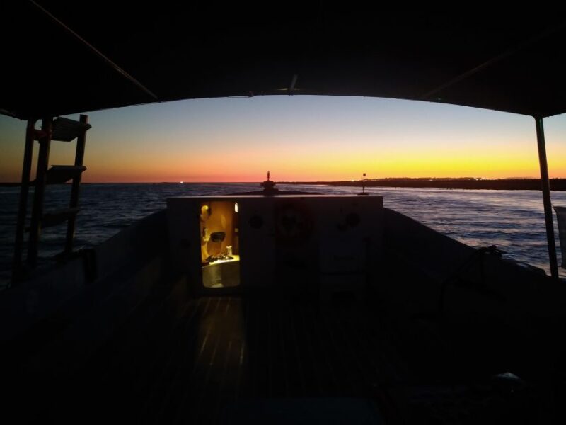 Sunset on a Classic Boat in Ria Formosa Olhão, Drinks&Music. - Key Points