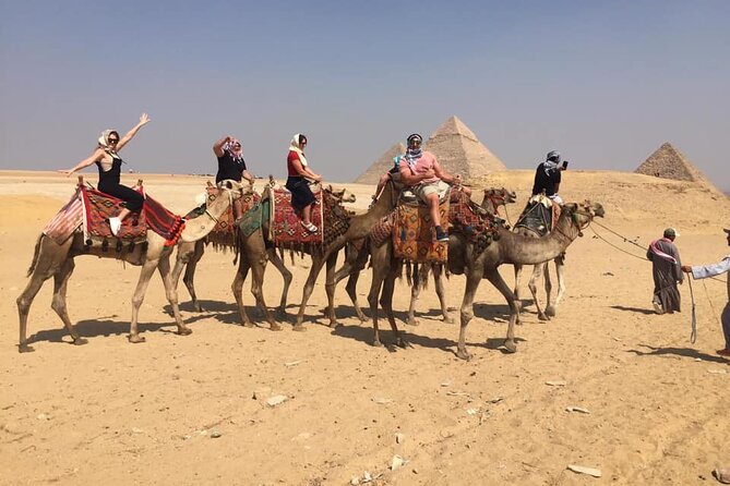 Sunset or Sunrise or Any Time Camel Ride Around Giza Pyramids - Private Air-Conditioned Transport