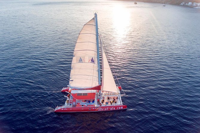 Sunset Sailing Catamaran Cruise in Santorini With BBQ and Drinks - Convenient Roundtrip Hotel/Villa/Airbnb Transfers