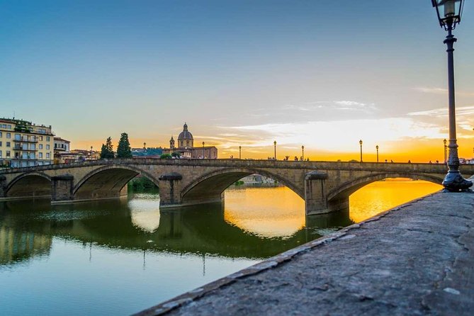 Sunset Stroll in Florence - Crossing the Arno River