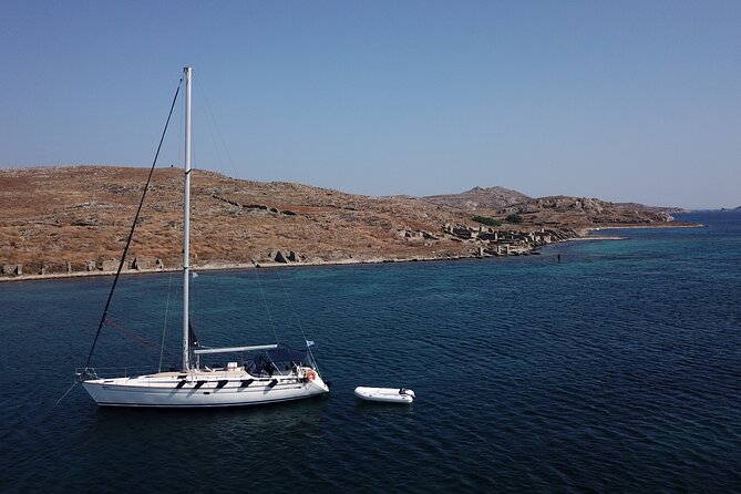 Sunset Tour With Nadia K to Delos and Rhenia Island From Mykonos - Sunset Splendor and Onboard Dining