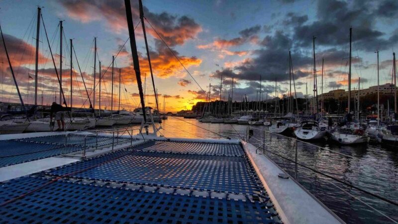 Sunset Trip on Board Seaborn Catamaran - Vessel and Route