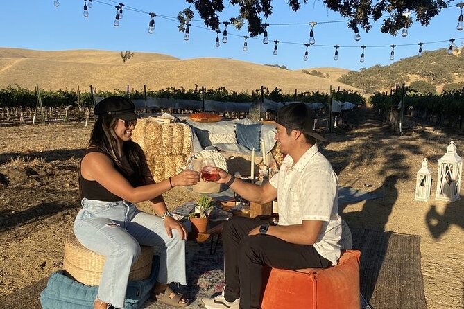 Sunset Vineyard Tour in Paso Robles - Private Picnic Setup
