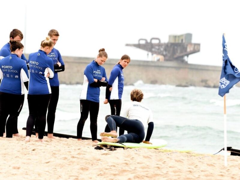 Surf Day at Porto Surf School 3h Surf Lesson With Shuttle - Instructors and Language