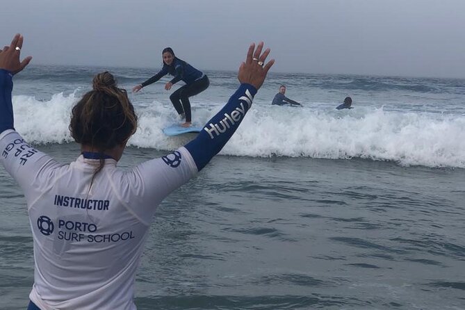Surf Day at Porto Surf School 3h Surf Lesson With Transport From the City Center - Getting to the Surf School