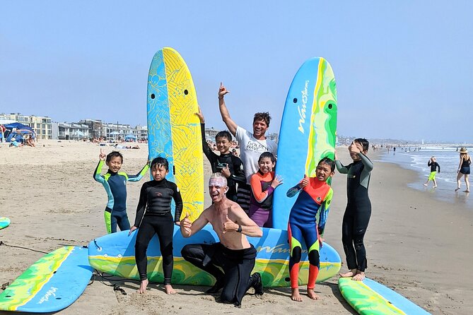 Surf Lesson for Kids - Wetsuit and Surfboard Rental