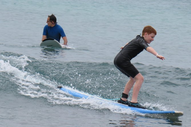 Surf Lessons - Surfboard, Wetsuit, and Shoes