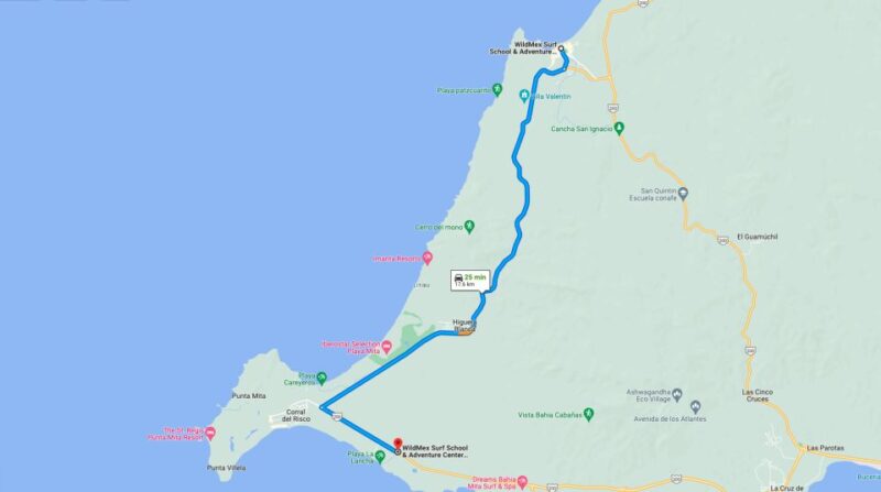 Surf Shuttle Roundtrip: Sayulita- La Lancha Beach - Key Points
