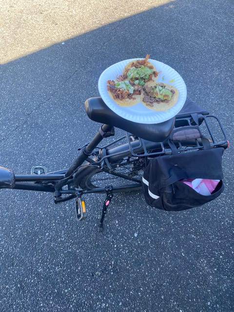 Tacos and Brews Cruise Bike Tour - Taco Sampling