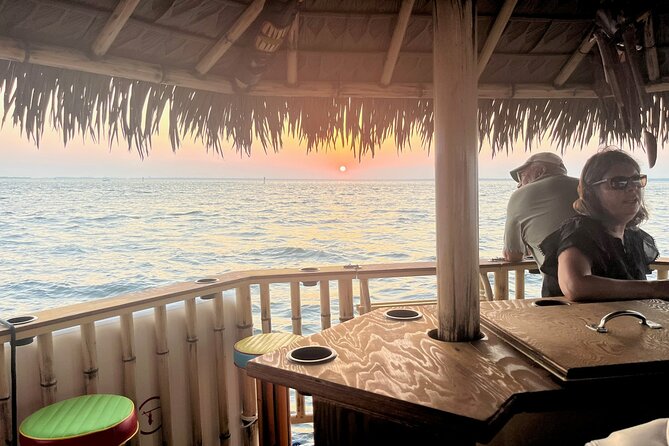 TAILFINS Tiki Boat/Sunset Cruise Crab Island 1.5HR PRIVATE - Cancellation and Booking Information