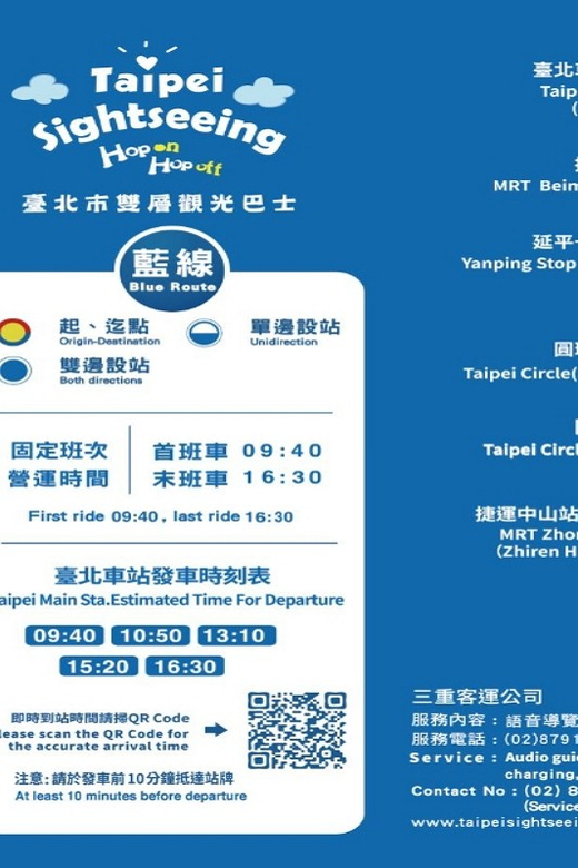 Taipei: Hop-On Hop-Off Sightseeing Bus With Audio Guide - Explore Taipeis Landmarks